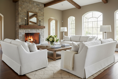 Trinity 87 Inch "Quick Ship" Sloping Track Arm Sofa