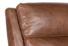 Image of Troy Taupe POWER Leather "Quick Ship" Small Scale Modern Recliner