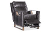 Image of Troy Graphite POWER Leather "Quick Ship" Small Scale Modern Recliner