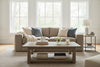 Aria 97 Inch "Quick Ship" Fabric Upholstered 2 Cushion Sofa