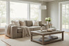 Aria 97 Inch "Quick Ship" Fabric Upholstered 2 Cushion Sofa