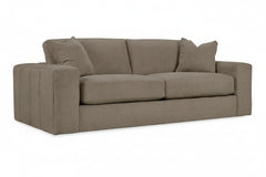 Aria 97 Inch "Quick Ship" Fabric Upholstered 2 Cushion Sofa