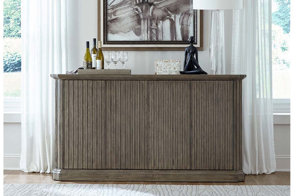 Valencia Havana Brown Slatted Style Dining Storage Buffet