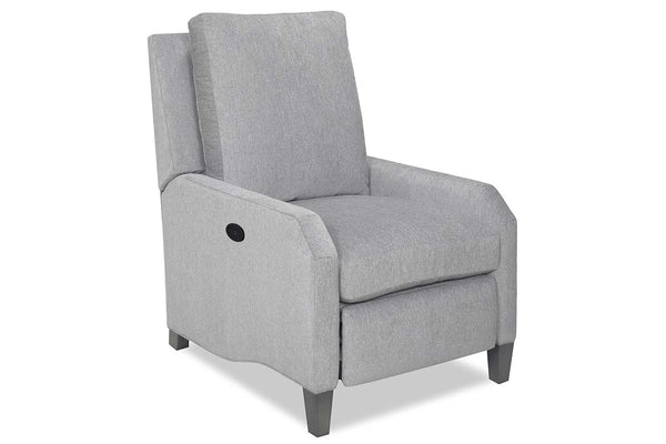 Vale Transitional Power Fabric Recliner Chair With Inset Track Arms