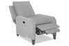 Image of Vale Transitional Power Fabric Recliner Chair With Inset Track Arms
