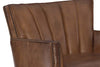 Image of Vander Pawn "Quick Ship" Leather Swivel Accent Chair