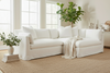 Image of Vanessa Two Piece Pillow Back Sectional With Large Chaise Bumper (Version 1 As Configured)