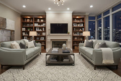 Verne Modern Leather Pillow Back Furniture Collection