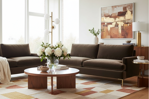 Victoria 86 Inch Sofa with Metal Legs