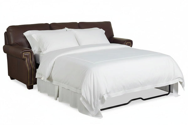 Vincent 90 Inch Square Track Arm Queen Pull Out Sleeper Sofa