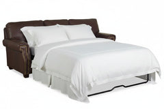 Vincent 90 Inch Square Track Arm Queen Pull Out Sleeper Sofa