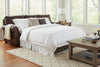 Vincent 90 Inch Square Track Arm Queen Pull Out Sleeper Sofa