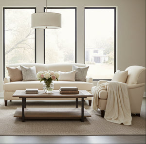 Violet 77 Inch "Ready To Ship" Tight Back Apartment Sofa And Chair COMBO (Photo For Style Only)