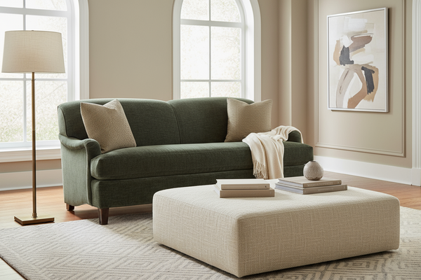 Violet 77 Inch "Ready To Ship" Tight Back Apartment Sofa And Chair COMBO (Photo For Style Only)