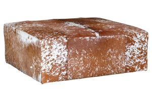 Walker Hair On Hide 45" Inch Square Leather Ottoman