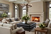 Image of Ward Square Contemporary Extra Large Leather Cocktail Ottoman
