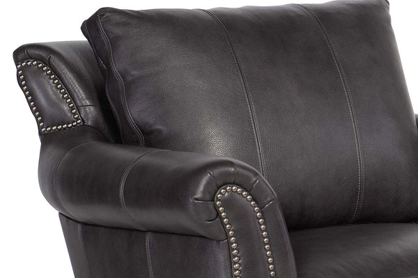 Warren "Quick Ship" Traditional Leather Pillow Back Chair