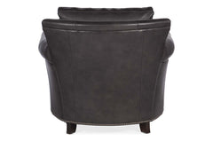 Warren "Quick Ship" Traditional Leather Pillow Back Chair