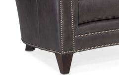 Warren "Quick Ship" Traditional Leather Pillow Back Chair