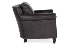 Warren "Quick Ship" Traditional Leather Pillow Back Chair