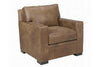 Image of Wellington Leather Pillow Back Track Arm Club Chair