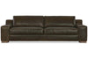 Image of Wells 109 Inch Two Cushion Wide Track Arm Leather Sofa