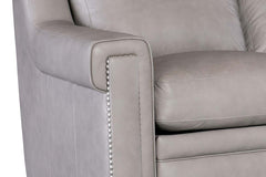 Wentworth Cement 88 Inch "Quick Ship" Wall Hugger Power Leather Reclining Sofa