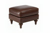 Image of Wesley Leather Foot Stool Ottoman