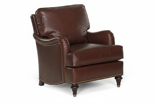 Wesley Traditional English Arm Leather Club Chair