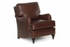 Image of Wesley Traditional English Arm Leather Club Chair