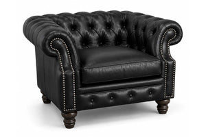 Westminster Leather Tufted Chair