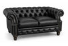 Image of Westminster Leather Tufted Chesterfield Loveseat