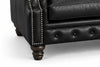 Image of Westminster Leather Tufted Chesterfield Loveseat