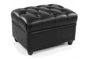 Westminster Leather Footstool Ottoman