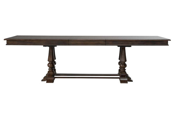 Wexford 7-Piece Satin Cherry Double Pedestal Dining Set