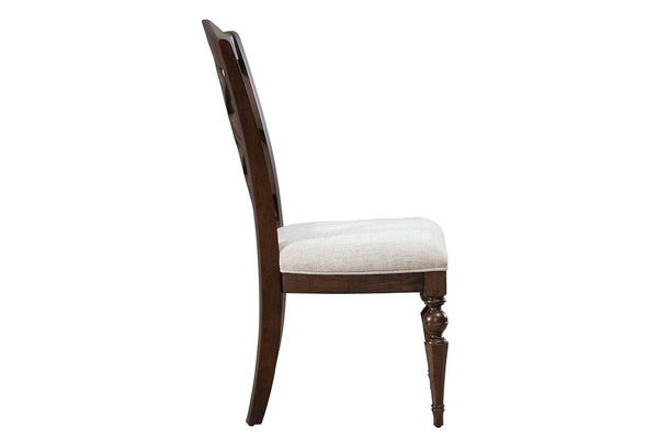 Wexford 7-Piece Satin Cherry Double Pedestal Dining Set