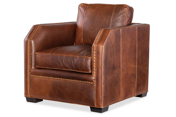 Whitaker Transitional Apartment Size Leather 8-Way Hand Tied Furniture Collection