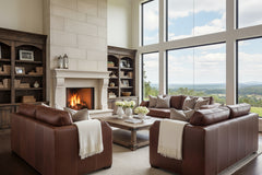 Whitaker 78 Inch Transitional Apartment Size Two Cushion Pillow Back Leather Sofa