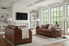 Image of Whitaker Transitional Apartment Size Leather 8-Way Hand Tied Furniture Collection