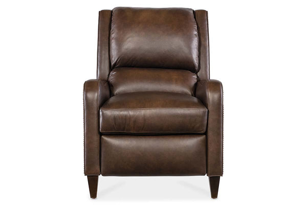 Whitmore Leather Bustle Pillow Back Recliner Chair