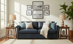 Wilmer 80 Inch Leather Transitional Queen Sleeper Sofa w/ Nailhead Trim