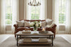 Image of Wilson 89 Inch Conversational Leather Sofa