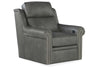 Image of Winston Leather Power SWIVEL Bustle Back Living Room Reclining Chair