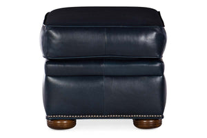 Winston Traditional Leather Ottoman