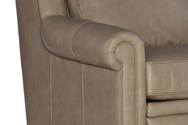Winston Single Back Traditional Leather Reclining Furniture Collection