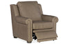 Image of Winston Leather Power "WALL HUGGER" Pillow Back Living Room Reclining Chair