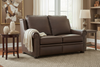 Image of Winston Single Back Traditional Leather Reclining Furniture Collection