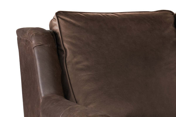 Winston Single Back Traditional Leather Reclining Furniture Collection