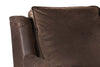 Image of Winston Traditional POWER "WALL HUGGER" Pillow Back Leather Loveseat