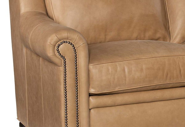 Winston Single Back Traditional Leather Reclining Furniture Collection